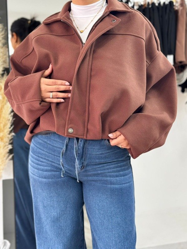 Producto - CAMPERA BOMBER CHOCO