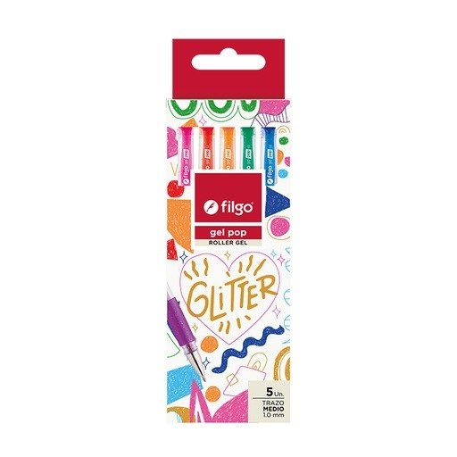 Producto - GEL POP GLITER X5 FILGO