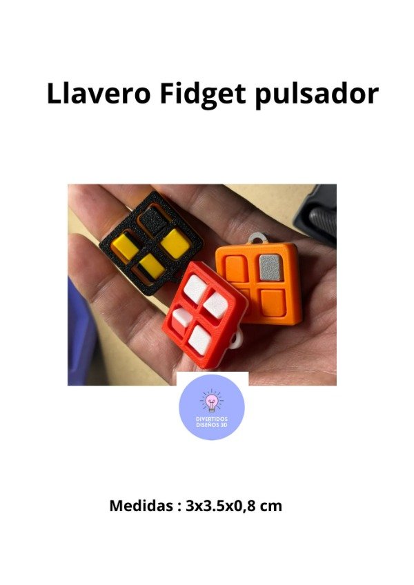 Producto - LLAVERO FIDGET PULSADOR