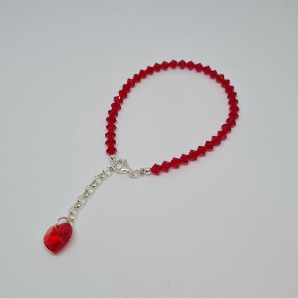 Producto - Pulsera Swarovski Corazón Rojo