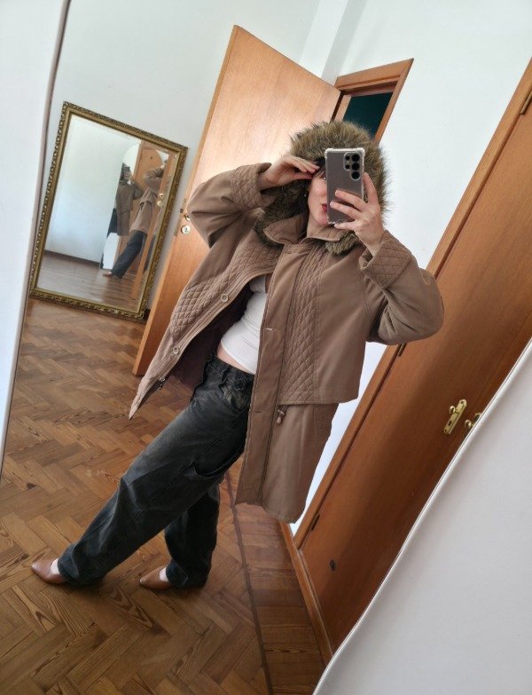Campera peluchín marrón — imagen 11