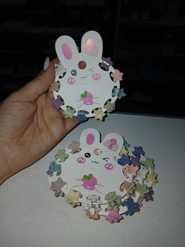 Producto - Broche mini estrella carton conejo