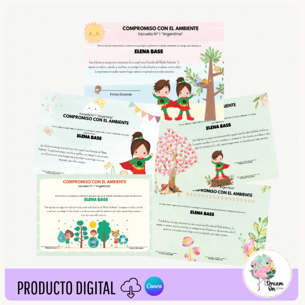 Producto - Diplomas Compromiso Ambiente