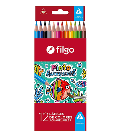 Producto - Lapices de colores FILGO PINTO x 12 Acuarelables