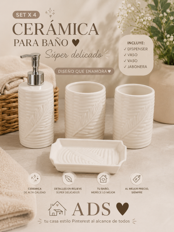 Producto - SET baño White