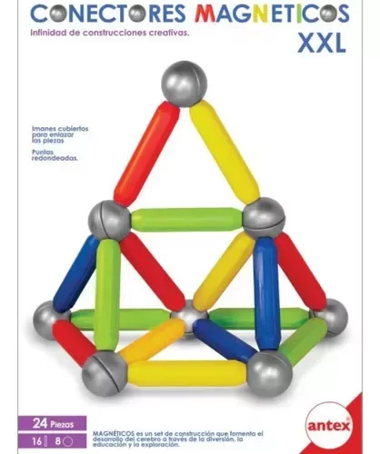 Producto - CONECTORES MAGNETICOS XXL 24 PIEZAS.