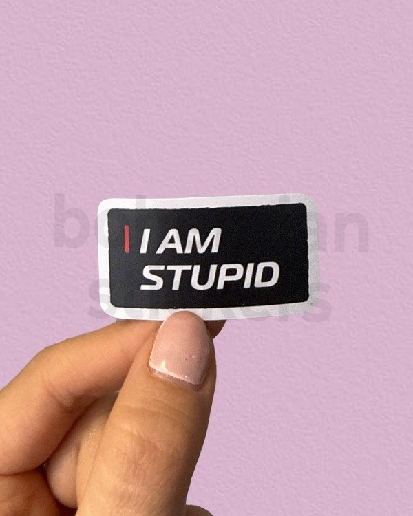 Producto - I AM STUPID / LECLERC - Sticker Individual de Formula 1