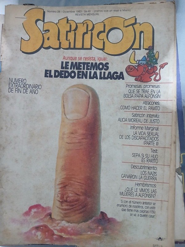 Producto - REVISTA SATIRICON N 28