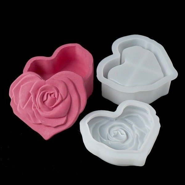 Producto - Molde alhajero corazon rosas - 5