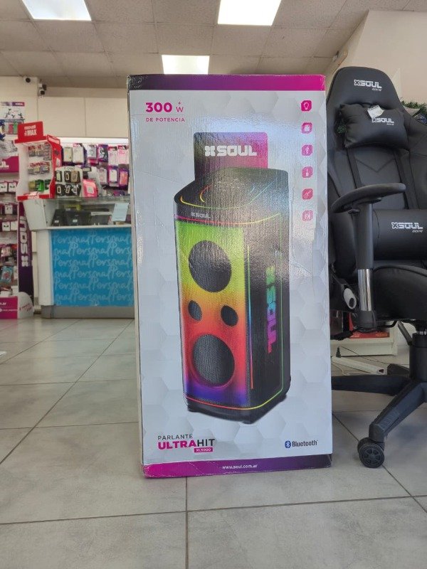 Producto - Parlante Bluetooth Ultra Hit 300W 8"x2 AC1200-240V Soul PLT-XL5000