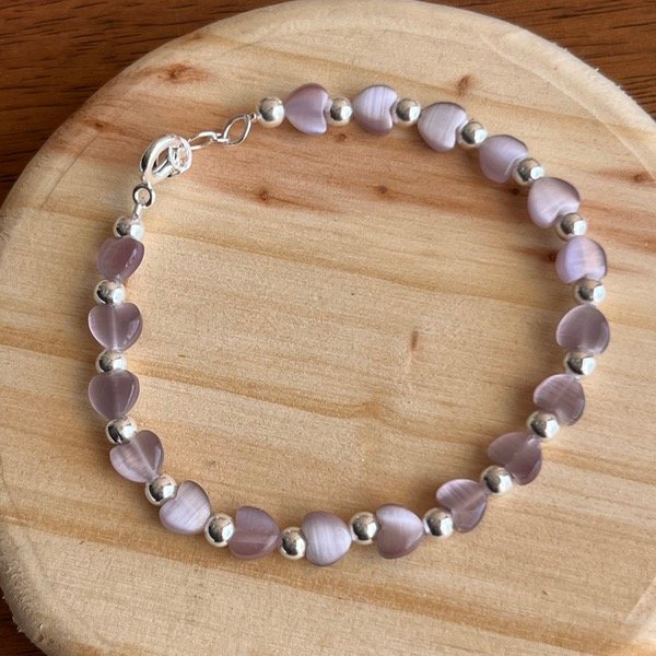 Producto - Pulsera Ojo de Gato Lila (Plata 900)
