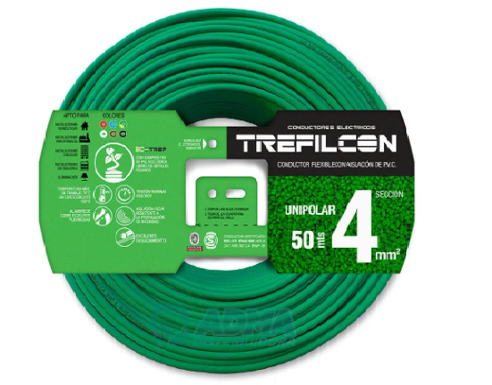 Producto - CABLE UNIPOLAR 4MM VERDE TREFILCON