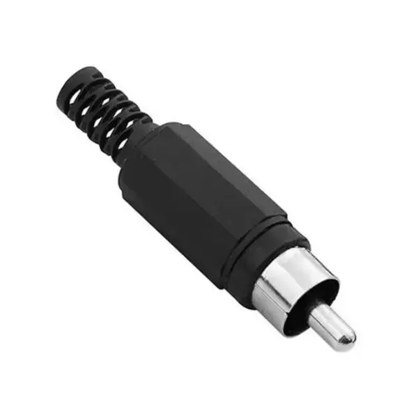 Producto - PLUG RCA PLASTICO NEGRO