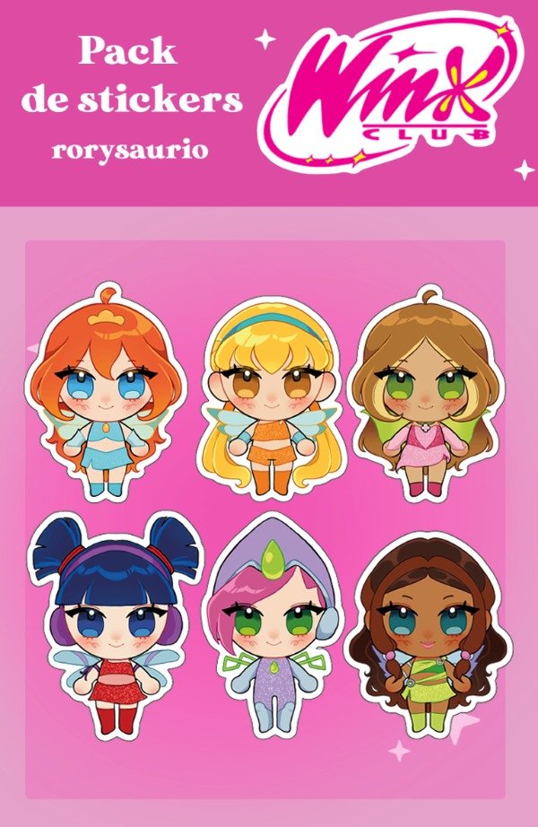 Producto - Pack stickers - Winx