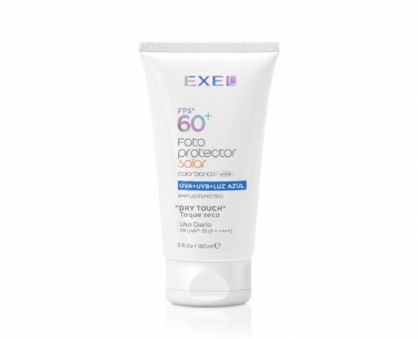 Producto - FOTOPROTECTOR SOLAR FLUIDO FPS 60. UVA-UVB-LUZ AZUL - TOQUE SECO - BLANCOx150ml