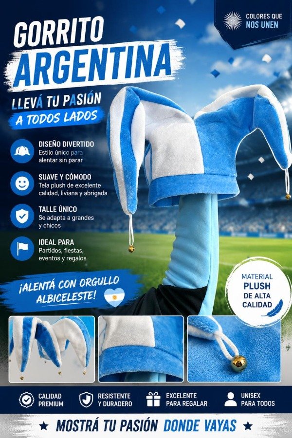 Producto - Gorro cuerno argentina