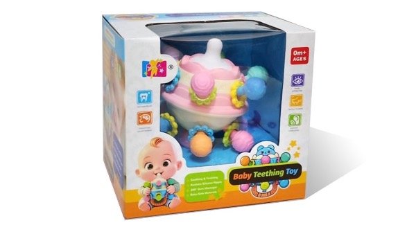 Producto - Sonajero mordillo con sopapa en caja
