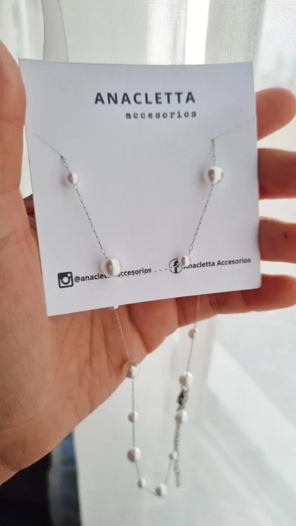 Producto - Collar perlas grandes y medianas Aq