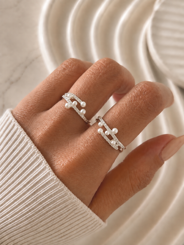 Producto - ANILLO BRILLOS CON PERLITAS 0086