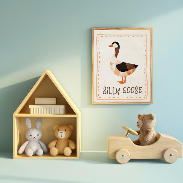Producto - Lamina Silly Goose  - Ganso estilo vintage - LAM-K45