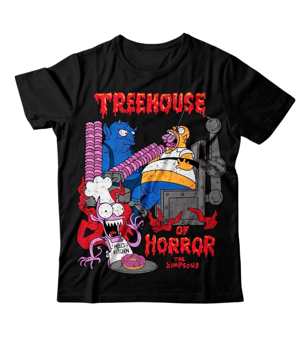 Producto - Remera Homero Infierno de rosquillas