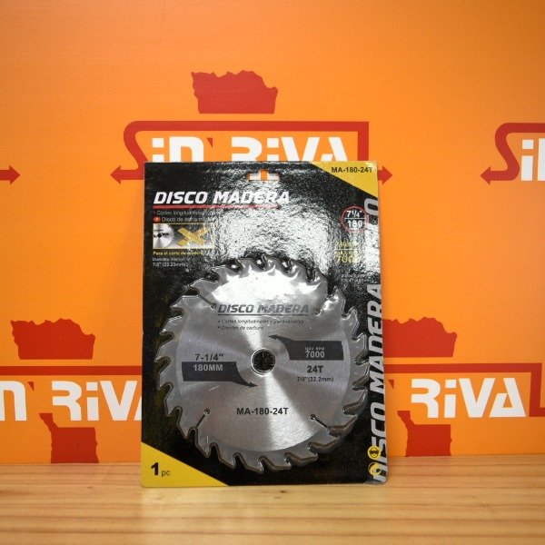 Producto - DISCO DE CORTE PARA MADERA MA-180-24T