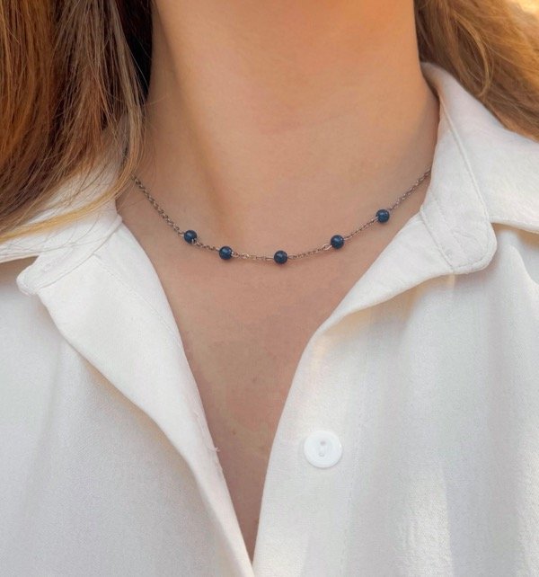 Producto - COLLAR ZIRA con lapislázuli