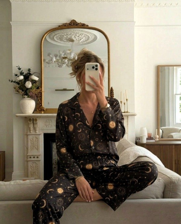 Producto - Pijama camisero largo - Night azul - 1