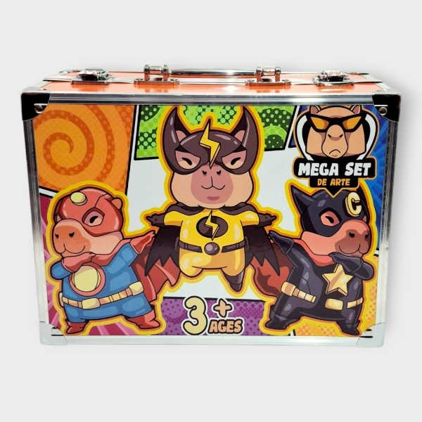 Producto - Set de arte 3 Pisos Capibara Super Héroes
