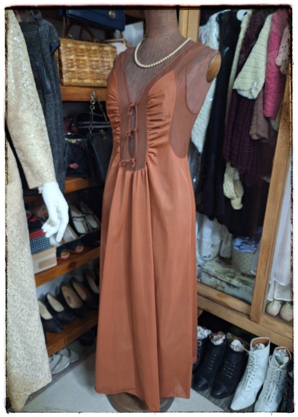 Producto - Camisón Largo Color Terracota