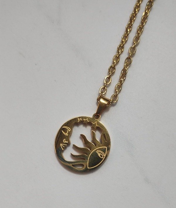 Producto - Collar Eclipse - Acero Dorado