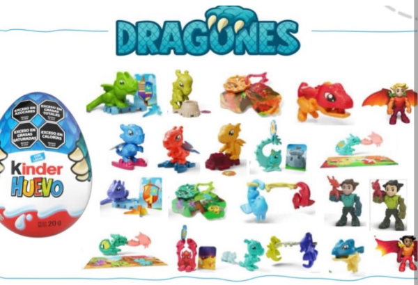 Producto - Huevo kinder sorpresa x unidad dragones