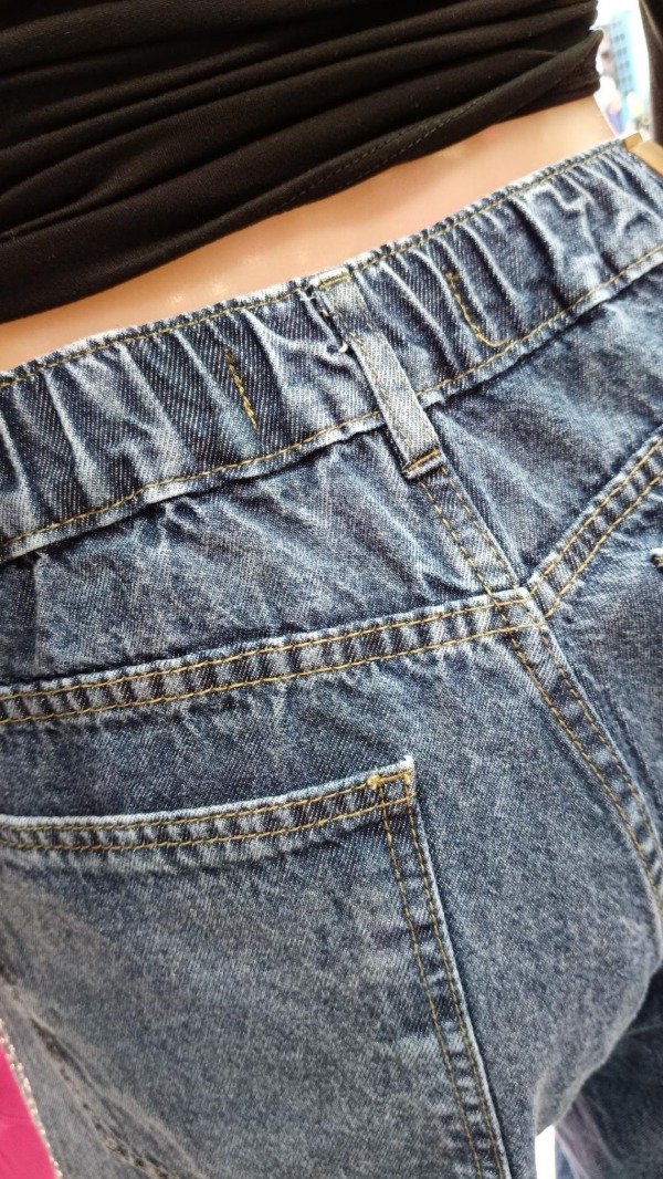Producto - Jeans wide leg c/ strass - 2