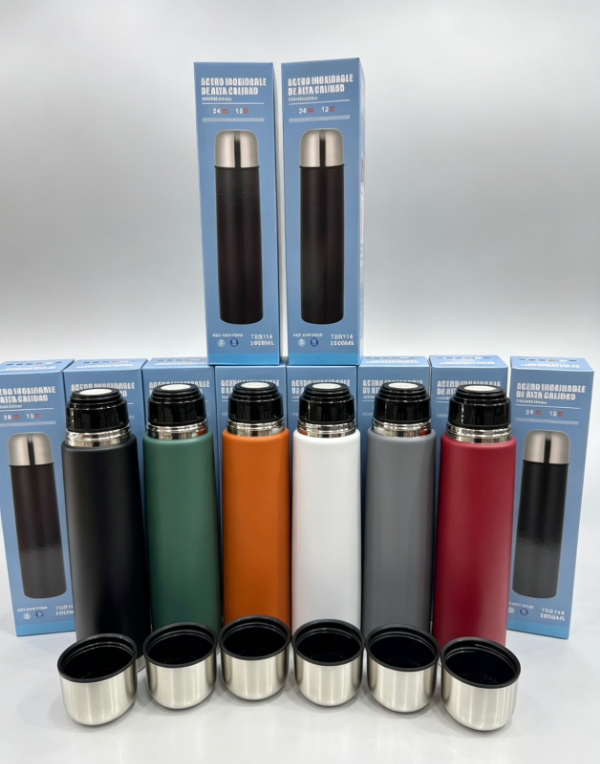 Producto - TERMO BALA ACERO INOX 1000ML COLORES SURT - 1