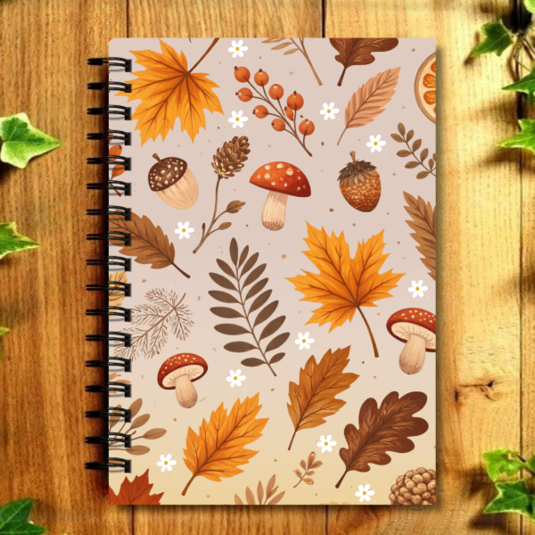 Producto - ECO CUADERNO - "Otoño Claro" 80 Hojas de 15x21 cm