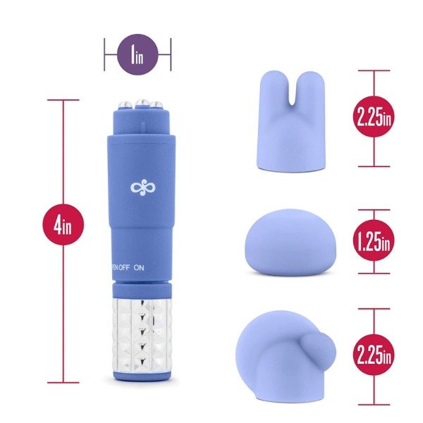 Producto - Vibrador estimulador con 3 cabezas intercambiables - 1