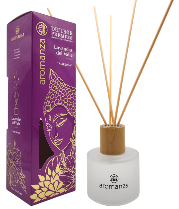 Producto - Difusor De Ambientes Aromanza Premium 125Ml - Lavanda Del Valle (Antiestrés)