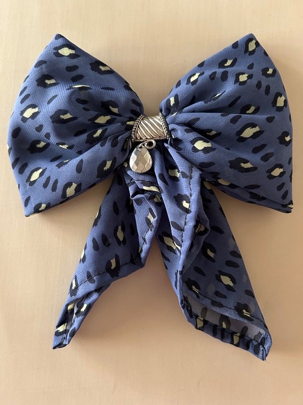 Producto - Moño C Hebilla Print Azul