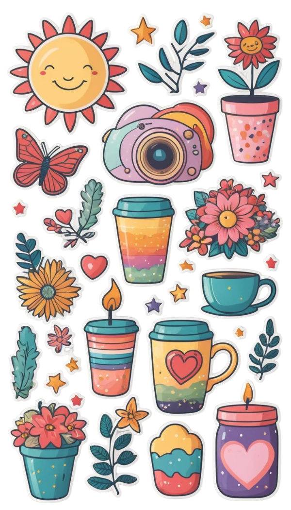 Producto - Planchita Stickers Sun