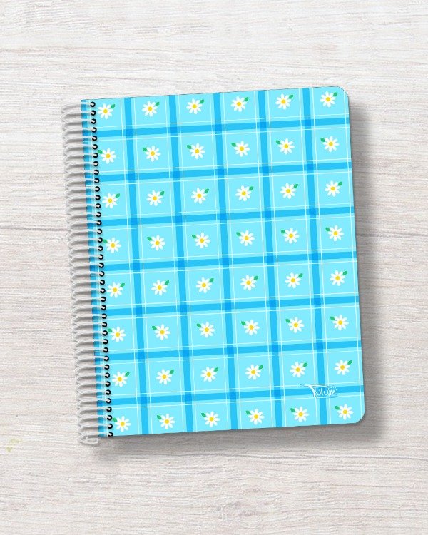 Producto - Cuaderno N3 rayado tapa rígida plástica 100h dis. mantelito