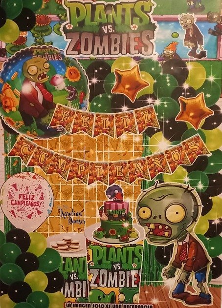 Producto - Set de Globos Plants Vs. Zombies y Deco Party
