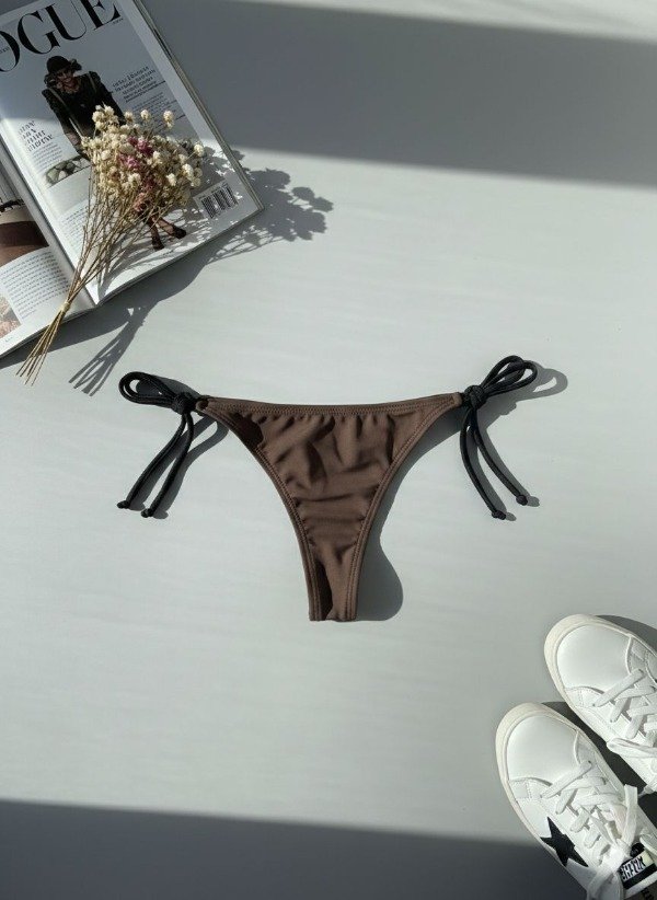 Producto - Bombacha Marron Tiritas Negras