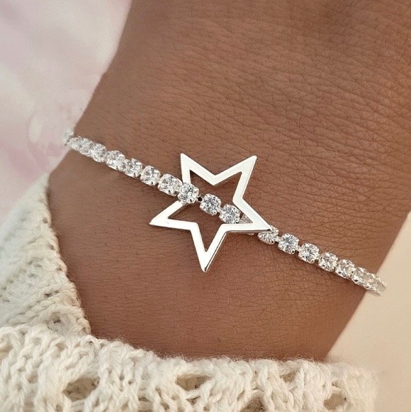 Producto - Puls. Strass y estrella regulable