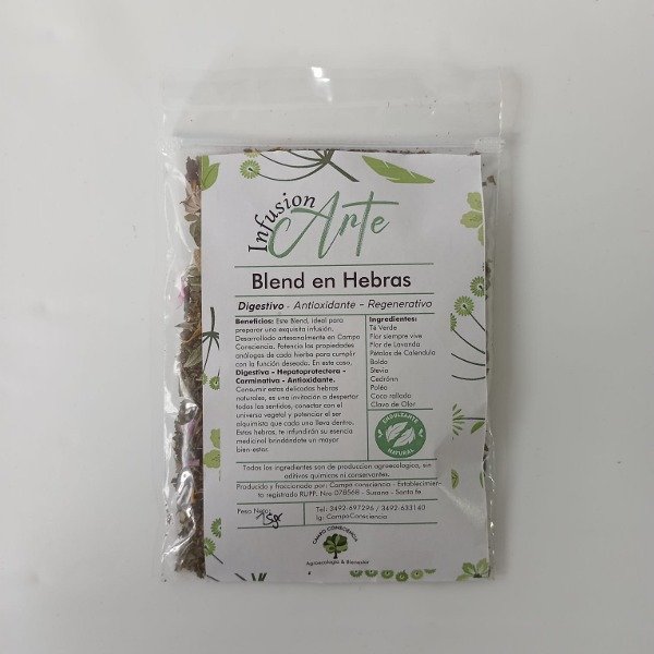Producto - Infusionarte - Blend en hebras - Digestivo - 15grs