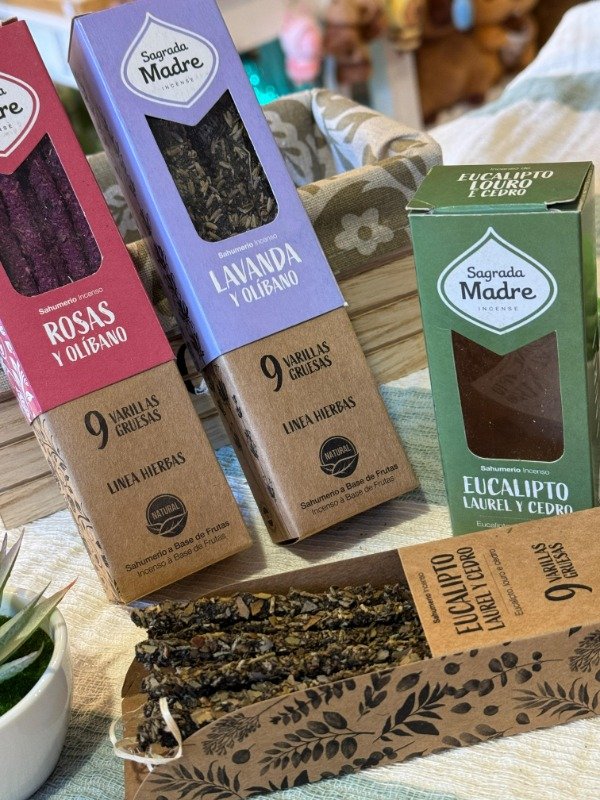 Producto - Sahumerio Hierbas Sagrada Madre - varios aromas- cada uno (Efectivo: 2.560)