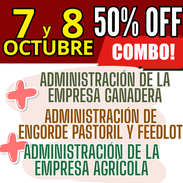 Producto - COMBO 3 CURSOS: Admin Ganadera + Engorde Pastoril y Feedlot + Admin Agrícola - 0