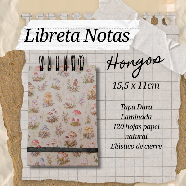 Producto - Libreta Notas Hongos