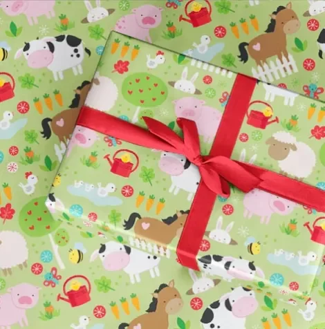 Producto - Papel de Regalo 70x100cm GRANJA