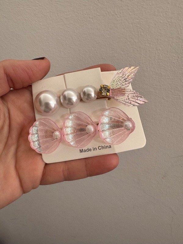 Producto - Hebillas mar rosa x2