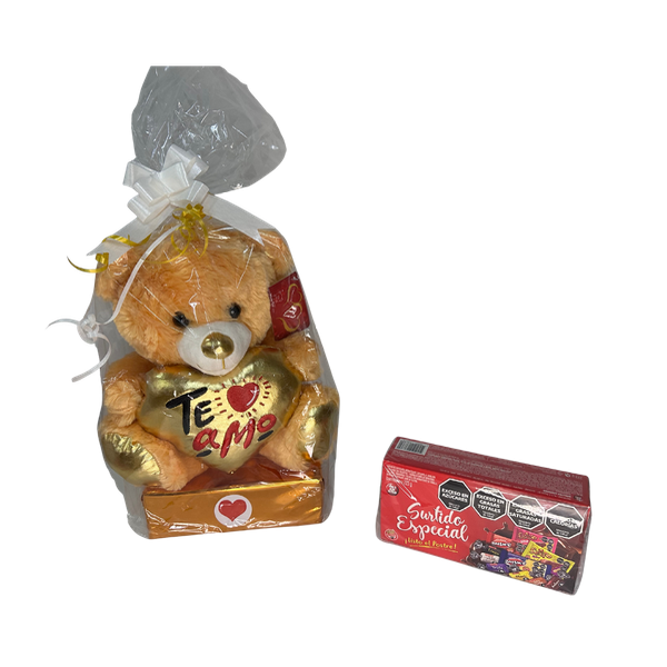 Producto - Peluche mediano + caja de bombones surtido especial